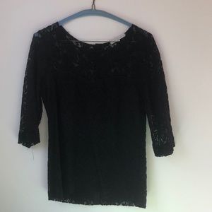 Black lace top